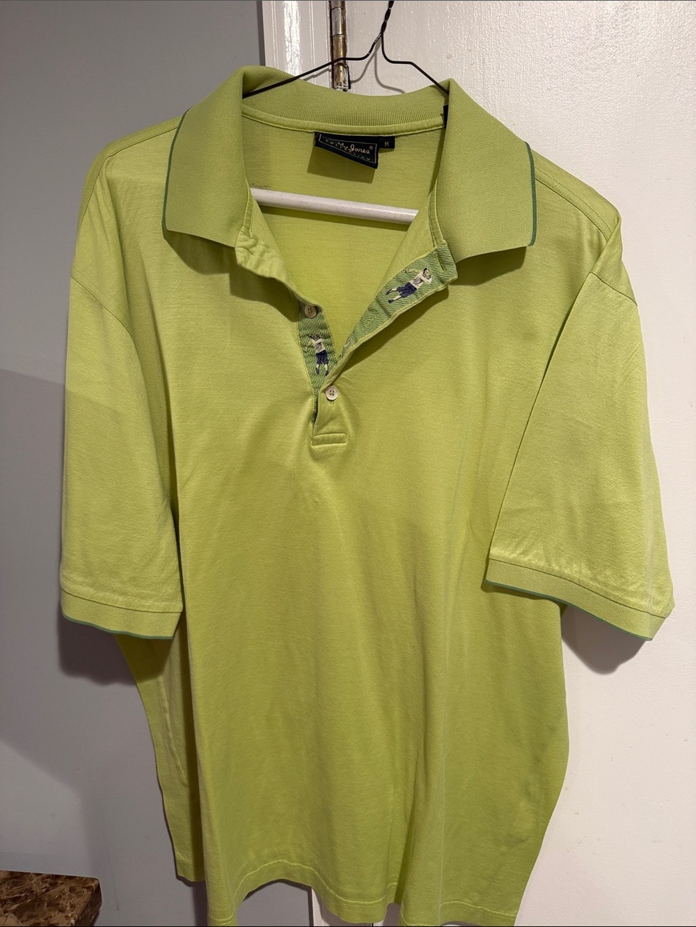 Bobby Jones Light Lime Green Golf Polo Shirt size Medium
